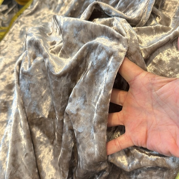 ee:some crinkled velvet pewter color flowy dress - Picture 7 of 7